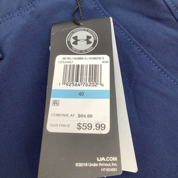 Under Armour Mens Heat Gear Loose Fit Shorts Blue Size 40 (Actual 38) NWT - Picture 11 of 15